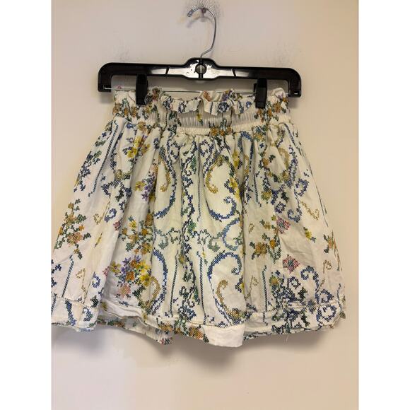 Pietronilla Women's Multicolor Cotton Casual Floral Preppy Skirt Size Small - Picture 3 of 5